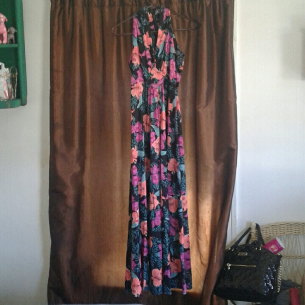 Long flower dress